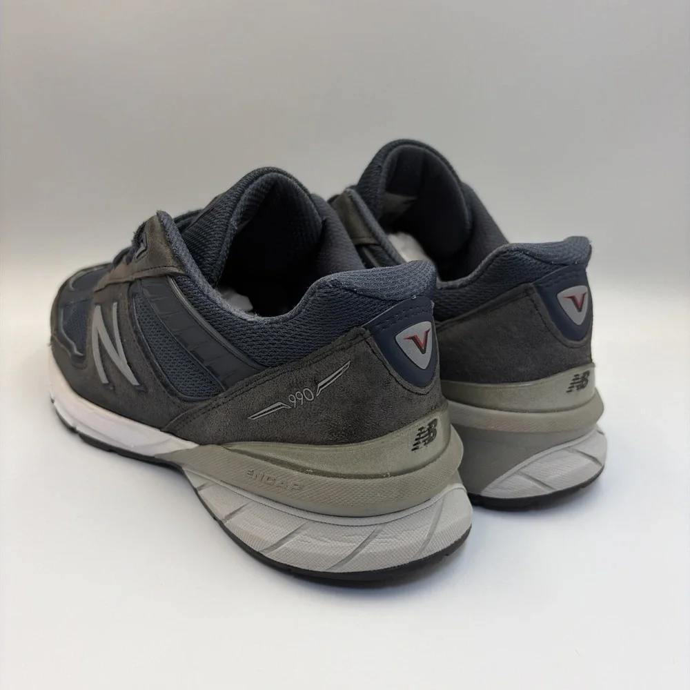 New Balance 990v5 Shoes Mens Size 9.5D Blue Navy Made In USA Running Sneaker